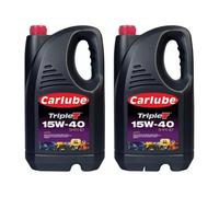 Carlube Triple T Saew 15W-40 Shpd E7 Commercial Engine Oil 5L 5 Litres X2