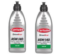 Carlube Xem001 Sae 85W-140 Heavy Duty Gear Axle Oil Transmission System 1L X2