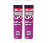 Carlube XGE400 Lithium Complex Grease Cartridge Multi-Purpose High Resistance for Automotive and Industrial Use (Pack of 2)