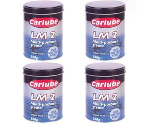 Carlube XMG500 LM2 Lithium Multi-Purpose Grease 500g x 4