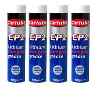 Carlube Ylc400 Ep2 Lithium Complex Grease Cartridge High Temperature 400G X4