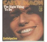 CARLY SIMON - RIGHT THING TO DO 7 INCH (7" 45) GERMAN ELEKTRA 1973 (Katalog-Nummer: ELK12101)