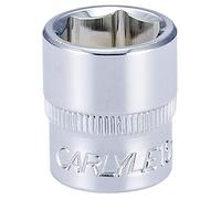 Carlyle Hand Tools Socket - Shallow - Metric Standard - 1/4" Dr - 15 mm