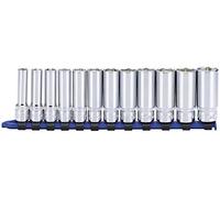 CARLYLE HAND TOOLS Socket Set - Deep - Metric - 3/8in. Dr - 12 Piece - SSD38012M