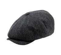 Carlyle Heath & Co. Carlyle Heath Jumbo Herringbone Newsboy Cap - Large - Grey Herringbone