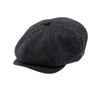 Carlyle Heath & Co. Carlyle Heath Plain Wool Mix Newsboy Cap - Large - Charcoal