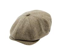 Carlyle Heath & Co. Carlyle Heath Plain Wool Mix Newsboy Cap - Small - Olive