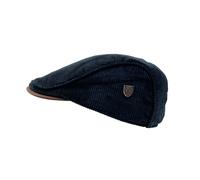 Carlyle Heath & Co. Carlyle Heath 'The Glen' Corduroy Flat Cap - Medium - Black