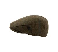 Carlyle Heath & Co. Carlyle Heath Wool Box Check Flat Cap - Small - Brown
