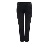 CARMAKOMA Female Straight Fit Jeans Carwilly High Waist Straight Cut Jeans, Washed Black, 42W x 32L