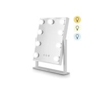 Carman Hollywood 9 Bulb Mirror Metal In White White