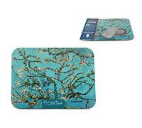 CARMANI - Art Mouse Mat, Non-Slip Rubber Base Premium-Textured PU Mousepad Printed with Vincent Van Gogh, Almond Blossom