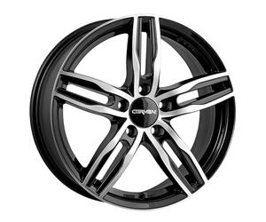 Carmani CA146516F145BP Bolt Circle 5.00 x 108.00 Offset 45 Hub Centering 63.40 Design 14 Paul, Black Polish
