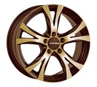 Carmani CA96515F45CBGP Bolt Circle 5.00 x 108.00 Offset 45 Hub Centering 63.40 Design 9 Compete, Brown Gold Polish
