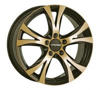 Carmani CA96515F45CGOP Bolt Circle 5.00 x 108.00 Offset 45 Hub Centering 63.40 Design 9 Compete, Gold Polish