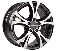 Carmani CA96515H448BP Bolt Circle 5.00 x 112.00 Offset 48 Hub Centering 57.10 Design 9 Compete, Black Polish