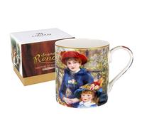 CARMANI - Classic Mug Decorated with Renoir "Two Sisters" Painting 380 ml