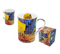 CARMANI - Classic Mug Decorated with Vincent Van Gogh 'Café Terrace at Night' 350ml