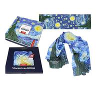 CARMANI - Ladies Women's Fashion Neck Scarf with Vincent Van Gogh, The Starry Night
