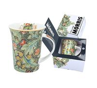 CARMANI - Porcelain Mug Decorated with 'Leicester Wallpaper' by William Morris - 350ml