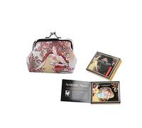 CARMANI - Small Ladies Clasp Coin Purse with Alphonse Mucha"Four Season Autumn"