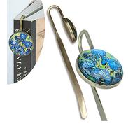 CARMANI - Unique Bookmark Printed with Image of Irises by Vincent Van Gogh