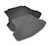 CARMATS4U.COM Tailored Boot Liner/Tray/Mat for Karoq 2017+ Space Saver Tyre & Anti-Slip Grey Carpet
