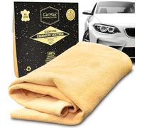CarMax Premium Quality Chamois Leather Car Drying Cloth (Regular) Perfect for Glass, Mirror, Interior & Exterior, Super Soft and Highly Absorbent
