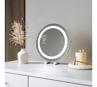 Carme Home Ada White Mini Touch Sensor Led Light Mirror White One Size