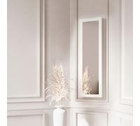 CARME Home Amelia White Mirrored Jewellery Cabinet