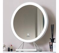 Carme Home Belle Medium Silver Frame Touch Sensor Led Makeup Mirror With Lights Silver One Size