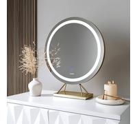 Carme Home Evie Frameless Touch Sensor Led Light Gold Mirror Gold One Size