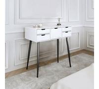 CARME Home Gabriella Dressing Table-White/black