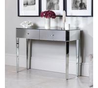 CARME Home Ivy Silver Mirrored Dressing Table/console Table