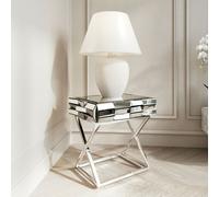CARME HOME Knightsbridge Silver Side Table CARME HOME Silver