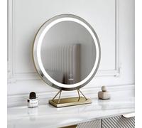 Carme Home Lillia Gold Frameless Touch Sensor Led Light Mirror Gold One Size