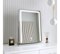 Carme Home Mia Silver Frameless Touch Sensor Led Mirror With Lights Silver One Size