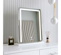CARME Home Mia White Frameless Touch Sensor Led Light Mirror