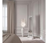 CARME Home Nova White Led Mirrored Jewellery Cabinet