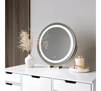 Carme Home Zaragold Touch Sensor Led Light Mirror Gold One Size