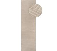 Carmel Beige-Cream Geometric Rug | 6050 - 80X300 cm