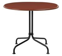 Carmel Bistro Café Table 63x75x75 Matt Black/Rock Red