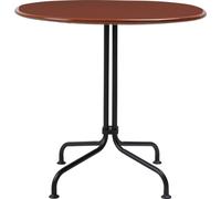 Carmel Bistro Café Table 74x75x75 Matt Black/Rock Red