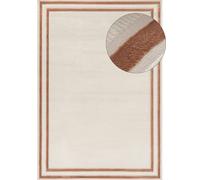 Carmel Cream-Terra Bordered Rug | 6060 - 160X230 cm