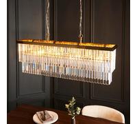 carmel glass pendant ceiling light in brushed aged brass