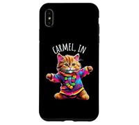 Carmel IN USA Fun Cute Colorful Dancing Cat Design Case for iPhone XS Max