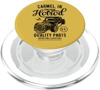 Carmel Indiana USA Hotrod Car Distressed Design PopSockets PopGrip for MagSafe