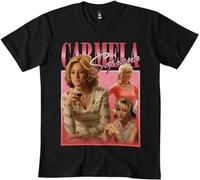 Carmela Soprano Homage Vintage Carmela Soprano Mafia Inspired Printed tee Edie Falco Gift for Fan Classic t Shirt 24 Mens Black