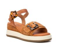 Carmela Women's 162227 Wedge Sandal, Camel, 6.5 UK