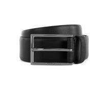 Carmello-S Leather Belt - male - Hugo - Belts - Black - 85 CM - Accessories 85 CM
